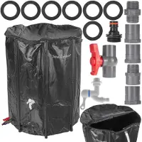 GEKO | Waterreservoir, wateropslag, regenwateropvang, 500 liter, inklapbaar, PVC