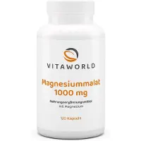 Vitaworld Magnesiummalaat 1000 mg capsules, 120 stuks