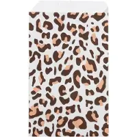 Rotim 200x Papieren Zakjes Leopard 12x19cm
