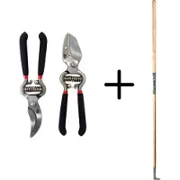 Synx Store Synx Tools Voegenmes RVS + Spear & Jackson 2-delige Snoeischaar set - Takkenschaar - Papegaaienbek - Tuinscharen set - Voegenkrabber met steel 150cm