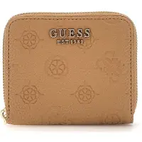 GUESS Portemonnee Cresidia SLG Zip Around Wallet Beige Lichtbruin
