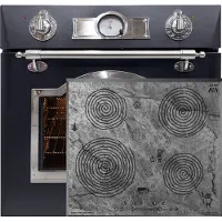 Kaiser inbouwoven EH 6355 Em Sil, elektrische inbouwoven 60 cm 67L+KCT 6705 FI Ara inductiekookplaat 60 cm