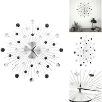 vidaXL Wandklok - Wandklokken - Decoratieve Wandklok - Decoratieve Wandklokken - Wandklok met quartz-mechanisme 50 cm modern ontwerp