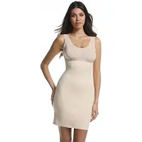 Magic bodyfashion Tone Your Body Tank Dress Dames Corrigerend ondergoed - Latte - Maat S