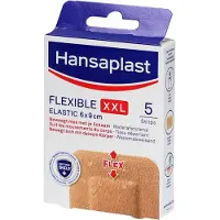 Hansaplast Flexible Elastic XXL Wondpleisters | Extra soepel | Waterafstotend 5 St Pleister