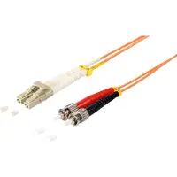 S-Conn Dubbelgeëindig patchkabel LC/ST, 50/125µm, OM2, 1 meter