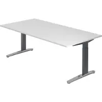 Hjh OFFICE PRO XTRA XB 2E GC - Wit 200 x 100 Tafelhoogte I In hoogte verstelbaar