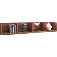VCM Honsa wandkast Muurbevestiging 4 plankenKernnoten decor.