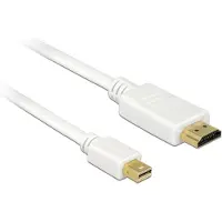 DeLOCK Premium Mini DisplayPort 1.1a naar HDMI 1.3 kabel (Full HD 1080p) / wit - 0,50 meter