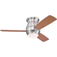 WESTINGHOUSE plafondventilator met verlichting Halley, hout, stil Halley, hout donker, Woon-/ Eetkamer, Hout, Modern