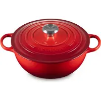 Le Creuset Marmite Braadpan Signature 'Kersenrood' Ø26cm / 4.1L