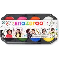 Snazaroo 1172015 Schminkset 8 Kleuren 18ml – Professionele Face Paint Kit – Waterbasis, Huidvriendelijk & Afwasbaar
