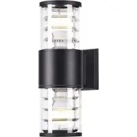 Maytoni Wandlamp buiten Bronx, dimbaar, zwart, metaal, Modern, Wandlamp buiten
