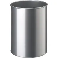 Durable Papierbak 15 liter rond Zilver