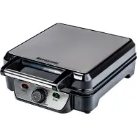 Ravanson GR-7030 Wafelijzer 4 wafel(s), Wafelijzer, Zwart
