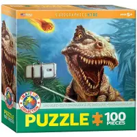 Eurographics Puzzel: Dinosaurus Selfie - Heffernan, 100 stukjes, 48 x 33 cm, artikelnummer 6100-5555