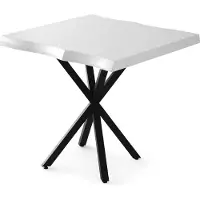 Skye Decor Witte Melamine Gecoate Eettafel met Metalen Poten