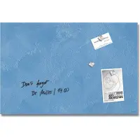 Sigel glasmagneetbord - Artverum - 60x40cm - blauw structuur - SI-GL394