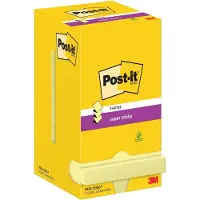 3M Post-it super sticky Z-notes geel 76 x 76 mm (12 stuks)