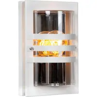 Lucide PRIVAS - Wandlamp Binnen/Buiten - 1xE27 - IP44 - Wit