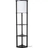 Lucide MENNO - Vloerlamp - 1xE27 - Zwart - Japandi