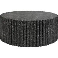 Beliani POZZA - Salontafel-Zwart-Lichtbeton (MgO)