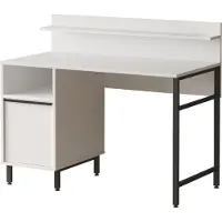 En.casa Bureau Fajaarire 120x60x100 cm wit en zwart []