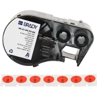 Brady M4-83-499-RD-BK nylonweefsel labels zwart op rood Ø 12,7 mm (origineel)