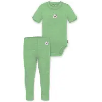 Normani Rompertje/body ' Tihoi ' groen / zwart / wit