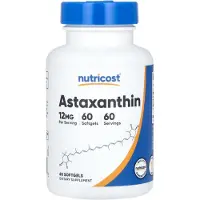 Nutricost , Astaxanthine, 12 mg, 60 Zachte Capsules