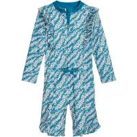 Playshoes Badpak petrol / donkeroranje / wit