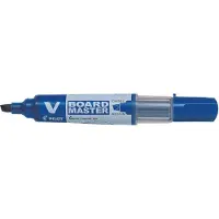 Pilot Pen whiteboard marker V Board Master, navulbaar, blauw, wigvormige punt