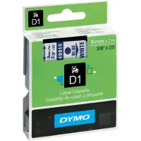 Dymo 40914 (S0720690) Tape Blauw op wit (9 mm)