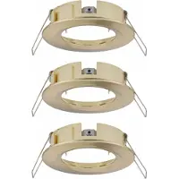 Paulmann 92483 EBL Choose Inbouwring Set van 3 stuks 10 W Messing (geborsteld)