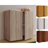 Hioshop VandolV1 kommode 2 deuren beuken decor.