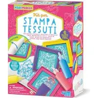4M Knutselen - Zeefdruk Voor Kinderen - Creatief Speelgoed - Hobbypakket - KidzMaker Art Kit - 5 Jaar