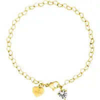 Purelei Armband 'Endless Love' goud / transparant