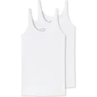 Schiesser 2 PACK Top hemdjes 95/5 - Dames Onderhemd - wit