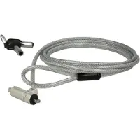 Navilock compact notebookslot met sleutels - Kensington lock (3 x 7 mm) / zilver - 1,8 meter