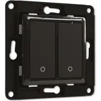 Shelly Wall switch 2 - black Wandtoets