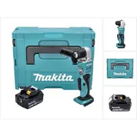 Makita Boormachine + slagboor, DDA 351 G1J Accu-hoekboormachine 18 V 13,5 Nm + 1x accu 6,0 Ah + Makpac - zonder lader (Oplaadbare batterij)