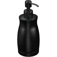 Relaxdays zeeppompje - rvs - 400 ml - keuken - toilet - hervulbaar - zwart