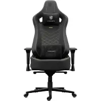 Hicon - Ergonomische Bureaustoel - Legend Serie Fascino - Kunstleren - Directiestoel met 4D Armleuningen & Verstelbare Lendensteun - Zwart