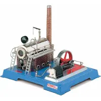 Toymax D20 Werkplaatsmodel stoommachine - Zwart, Blauw, Rood