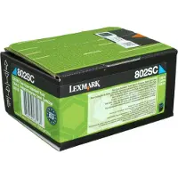 Lexmark 80C2SC0 (802SC) Toner Cyaan