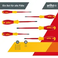 Wiha 3201 ZK6 Schroevendraaierset VDE 6-delig Plat, Kruiskop Pozidriv