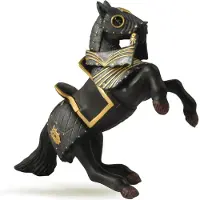 Papo Schwarzes Pferd mit Rüstung