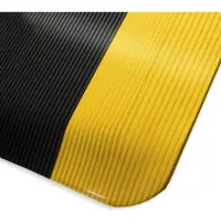 Etm Anti-vermoeidheidsmat - HeavyDuty Ripp - Werkplaatsmat - Zwart-geel - 60 x 90 cm