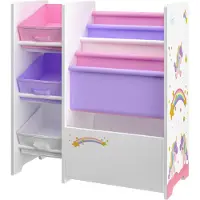 En.casa Kinderrek Vimianzo 60x65x30 cm eenhoornmotief