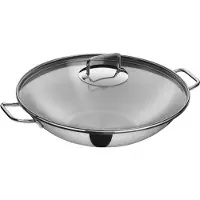 WMF 0793566040, Wok/Roerbakpan, Roestvrij staal, Roestvrij staal, Roestvrij staal, Glas, Vietnam